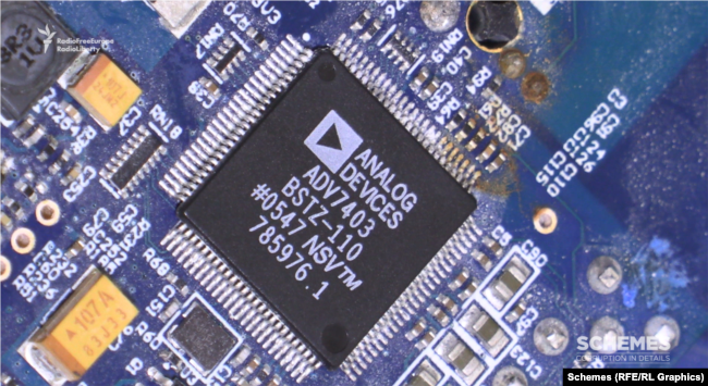 A microchip of the U.S. company Analog Devices was found in the Mohajer-6 drone.