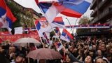 KOSOVO: Local Serbs protest in North Mitrovica against reregistration of their vehicles to Kosovo car plates 