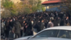 Protests at the north Tehran branch of Azad University on November 5.