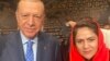 فوزیه کوفی با رجب طیب اردغان رئیس جمهور ترکیه
