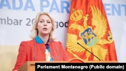 Претседателката на Парламентот на Црна Гора, Данијела Ѓуровиќ 