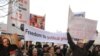 Armenia -- Demonstrators demand the release of imprisoned opposition members, 18Jan2011.