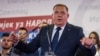 Millorad Dodik gjatë publikimit të rezultateve preliminare të zgjedhjeve të 4 tetorit në Bosnje dhe Hercegovinë.