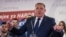 Millorad Dodik gjatë publikimit të rezultateve preliminare të zgjedhjeve të 4 tetorit në Bosnje dhe Hercegovinë.