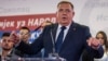 Milorad Dodik meets reporters after preliminary results were released during Bosnia-Herzegovina's October 4 elections.