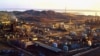 Вид на нефтеперерабатывающий завод в Туркменбаши