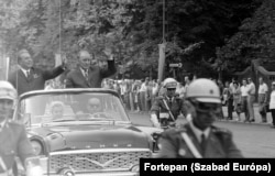 Magyarország, Üllői út, Ludovika (Kun Béla) tér, Brezsnyev látogatása Magyarországon 1967-ben