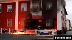 Підпал військкомату в російському місті Кемерово, ілюстративне фото