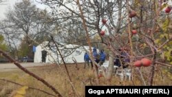 ინციდენტების პრევენციის და მათზე რეაგირების სამუშაო ჯგუფების შეხვედრის ადგილი ერგნეთში. 10 ნოემბერი, 2022 წელი