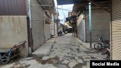  Shopkeepers' premises remain closed for business strike in the city of Sanandaj on November 9. 