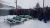 Hundreds Bid Farewell To Five Girls Killed In Astana Fire, Amid Anger At Authorities