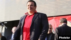 Armenia - Prosperous Armenia Party leader Gagik Tsarukian at a rally in Yerevan, 24Oct2014.