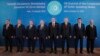 Түрк кеңешине кирген мамлекеттердин лидерлери жана делегация башчылары. Баку, 15-октябрь, 2019-жыл. 