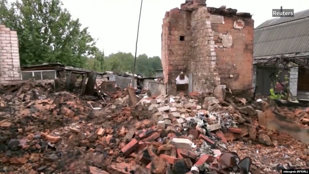 Оштетување на зграда во Москва по напад со дрон, јули 2023 година