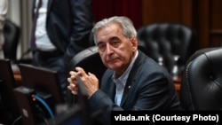 Министерот за локална самоуправа Ристо Пенов на владина седница, Скопје 8 ноември 2022 (архивска фотографија). 