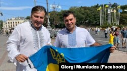 Михаил Саакашвили и Георгий Мумладзе (архивное фото)
