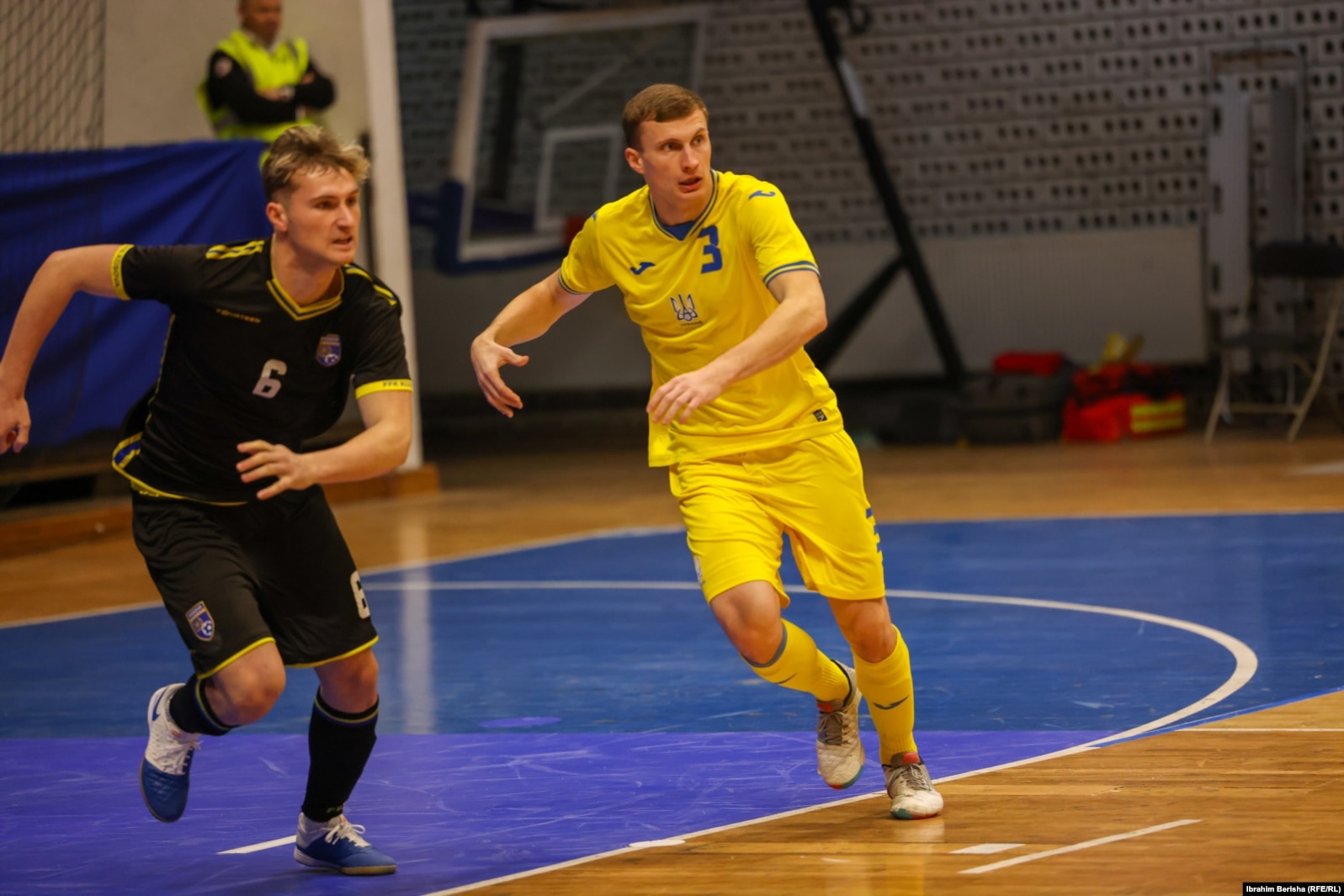 Sergey Malyshko, gjatë ndeshjes kundër Kosovës, e cila u mposht nga ekipi ukrainas.