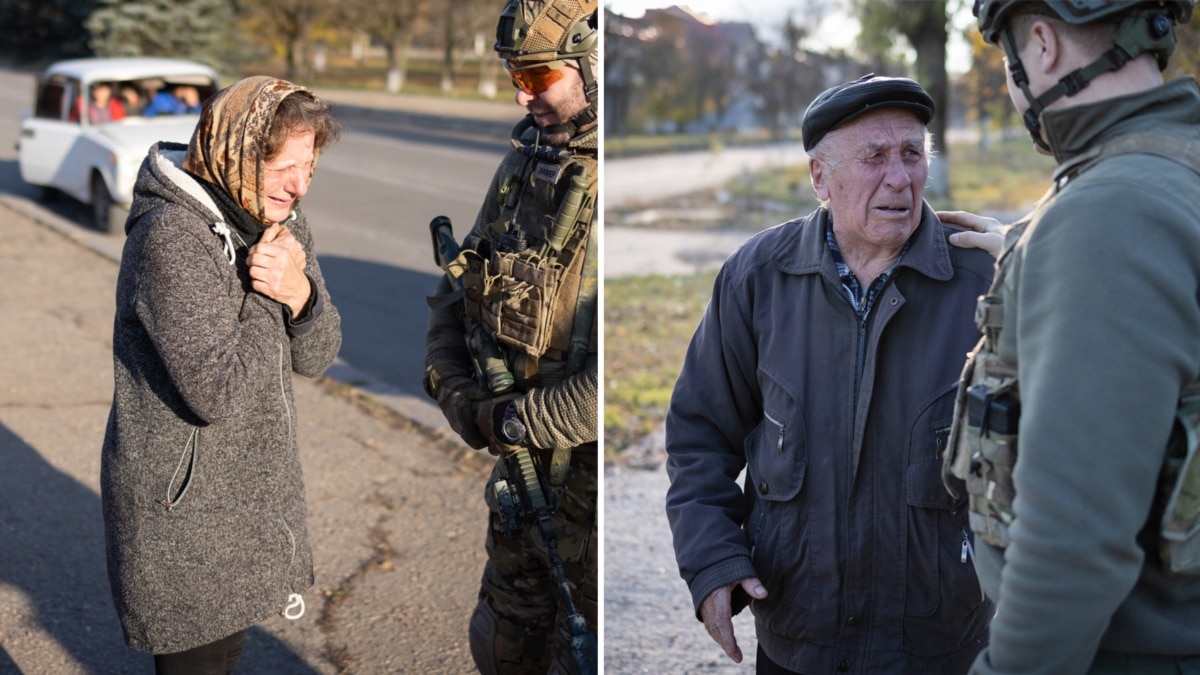 Tears, Joy On The Streets As Ukrainian Troops Push Toward Kherson