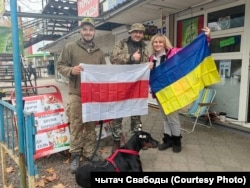 Білоруські бійці-добровольці у визволеному Херсоні. Листопад 2022 року