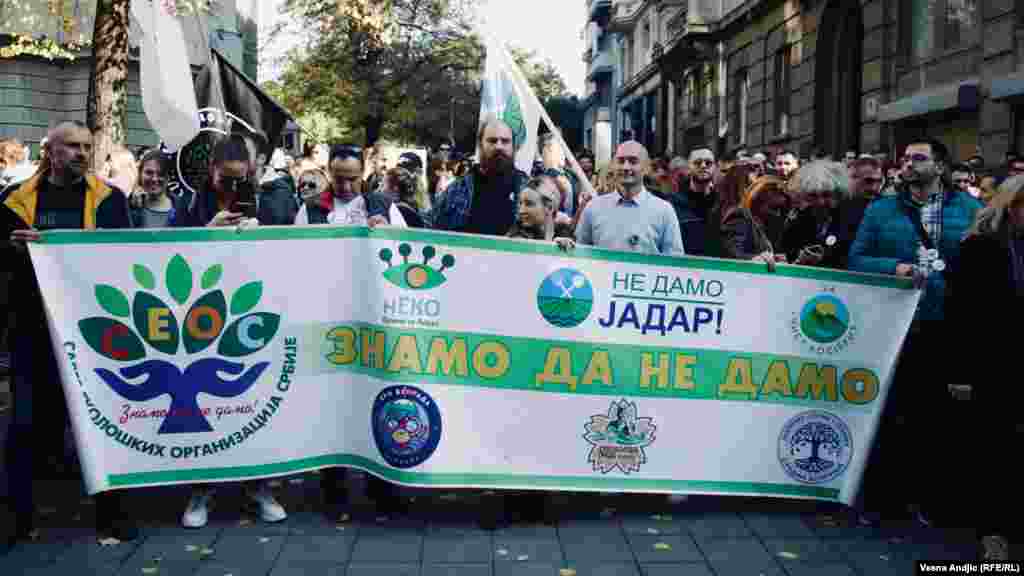 Na protestu je ukazano i na problem sa Jadrom i planovima za rudnik litijuma.