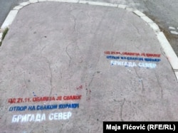 U severnoj Mitrovici 13. novembra, osvanuo je grafit "Brigada sever" sa pozivom na otpor