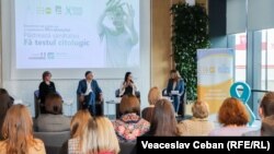 Evenimentul de încheiere a campaniei „Fă testul citologic. Păstrează sănătatea”, la care au participat experți și specialiști din domeniu. Chișinău, 11 noiembrie 2022