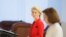 Președinta Comisiei Europene, Ursula von der Leyen, la o conferință de presă cu președinta moldoveană Maia Sandu, la Chișinău, înainte să anunțe un nou pachet de ajutoare pentru R. Moldova, pe 10 noiembrie 2022 