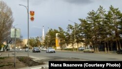 Одна из центральных улиц в Уральске. 18 апреля 2020 года.