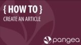 Article Creation Tutorial