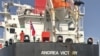 The Andrea Victory, a Norwegian oil tanker, was damaged during an attack off the U.A.E. coast on May 12.
