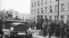 Совместная акция вермахта и Красной армии в Бресте 22 сентября 1939 года: прохождение немецких частей перед советскими военными. Позднее о ней часто говорили как о "совместном параде" 