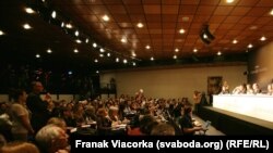 Пресс-конференция на Каннском кинофестивале. Архивно-иллюстративное фото