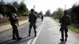 Солдати патрулюють вулицю у Вириках після порушення польського повітряного простору під час російської атаки на Україну. Польща, 10 вересня 2025 року