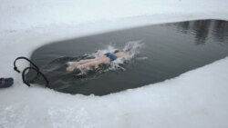 Ice Ice Baby: Kazakh Boy Raised To Become Winter Swimming Ace