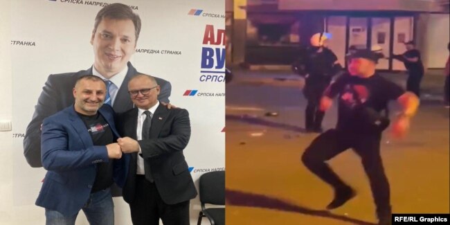 Në një fotografi të publikuar në Instagram, Stojan Knezheviq (majtas) shihet së bashku me Goran Vesiqin, ish ministrin për Ndërtim.