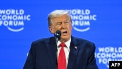 Дональд Трамп у Давосе, 21 студзеня 2026 году