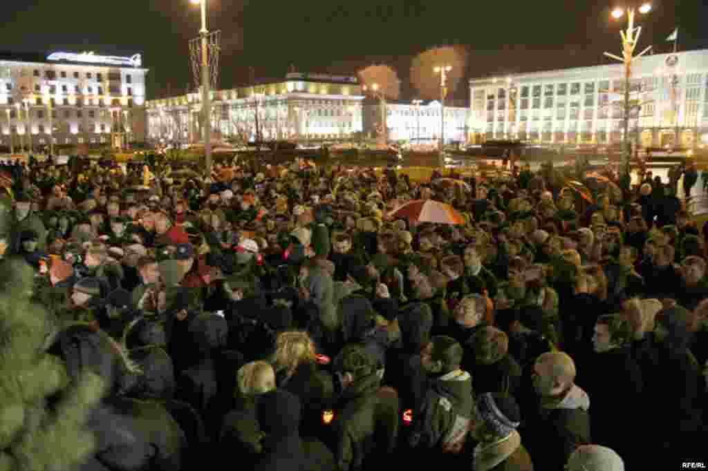 Акцыя памяці Ірыны Казулінай у Менску, 25 лютага