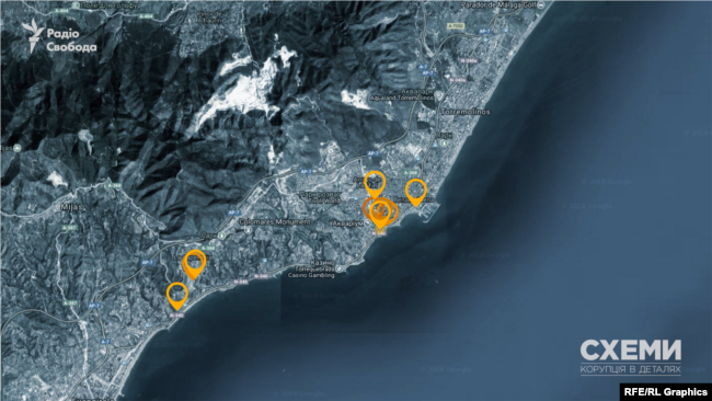 9 об’єктів нерухомості в Іспанії, записаних на Зою Татькову