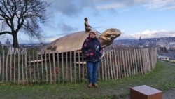 Былая менская настаўніца Ала ў бэльгійскім горадзе Намюр, дзе жыве пасьля ўцёкаў зь Беларусі