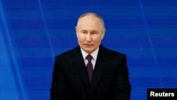 În discursul despre starea națiunii, președintele rus Vladimir Putin a avertizat Occidentul că orice încercare de a trimite trupe în Ucraina va avea „consecințe tragice”. Moscova, 29 februarie 2024.