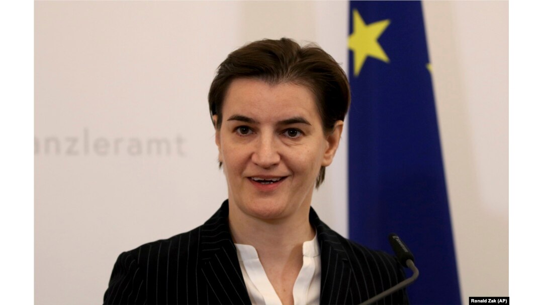 Serbian Prime Minister Ana Brnabic (file photo)