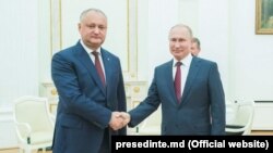 Doi prieteni: Igor Dodon și Vladimir Putin