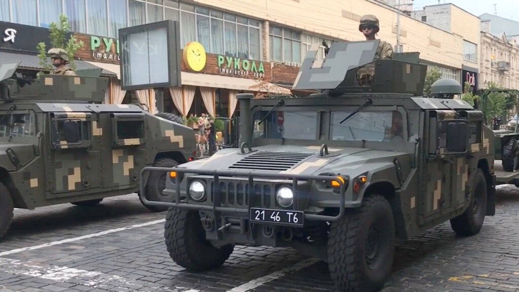 Ukrainian Military Rehearses For Upcoming 30th Anniversary Independence Day Parade