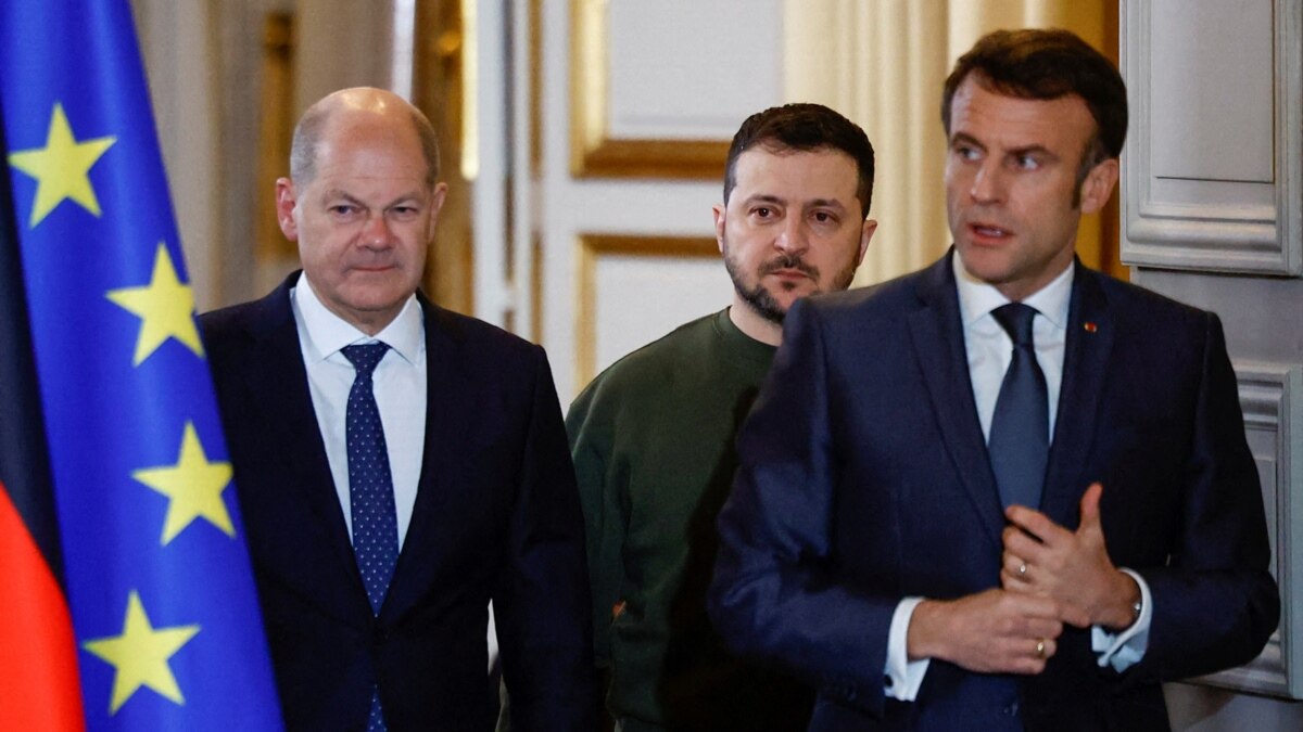 Украинският президент Володимир Зеленски поиска от Франция и Германия да