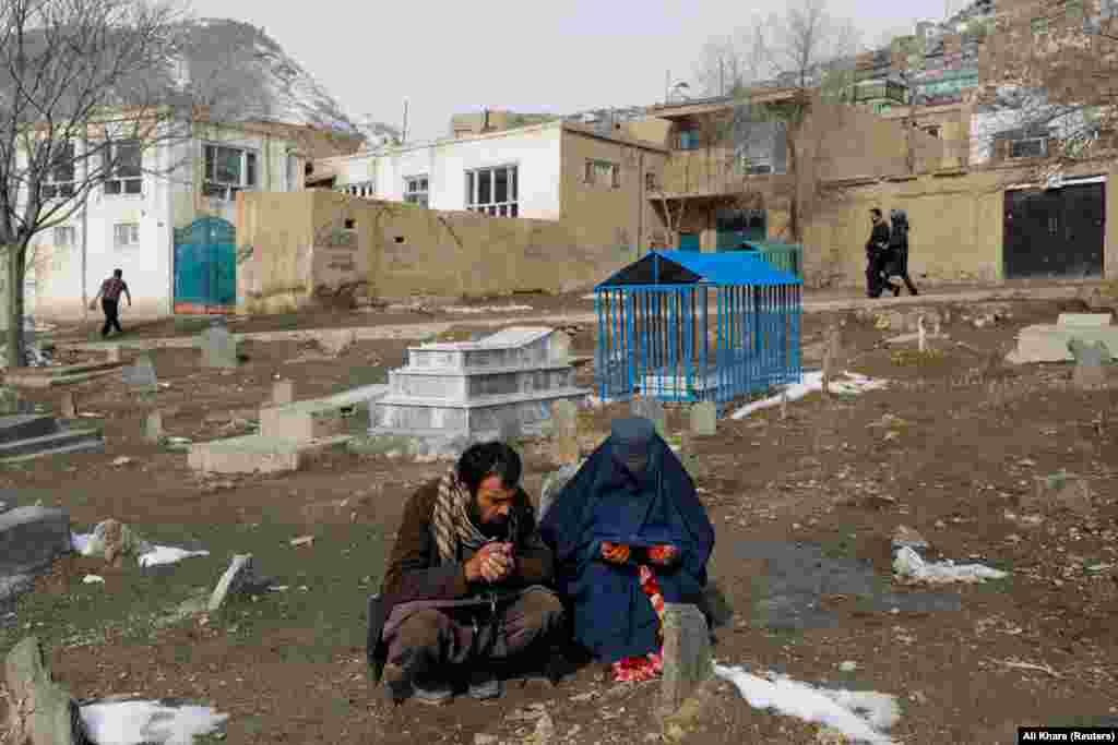 &quot;May God spare other mothers the pain of losing their children,&quot; Shamila said as she mourns by the rock marking Amrullah&#39;s&nbsp;grave.&nbsp; The United Nations has said 28 million Afghans, many of them children, are in urgent need of assistance during the coldest winter in 15 years, which has seen temperatures plunge as low as minus 34 degrees Celsius.