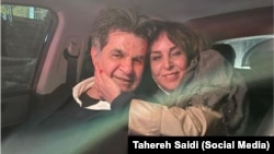 Джафар Панахи с женой после освобождения, 3 февраля 2023