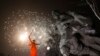 Fireworks explode over Volgograd&#39;s giant The Motherland Calls statue as part of commemorations marking the 80th anniversary of the Soviet victory in the Battle of Stalingrad on February 2.&nbsp;