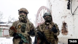 Бойцы "ЧВК Вагнера" на территории Украины