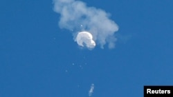 A U.S. fighter jet shot down the Chinese balloon on February 4 off the eastern coast of the United States.