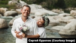 Сергей Куропов и его супруга. Фото из архива семьи